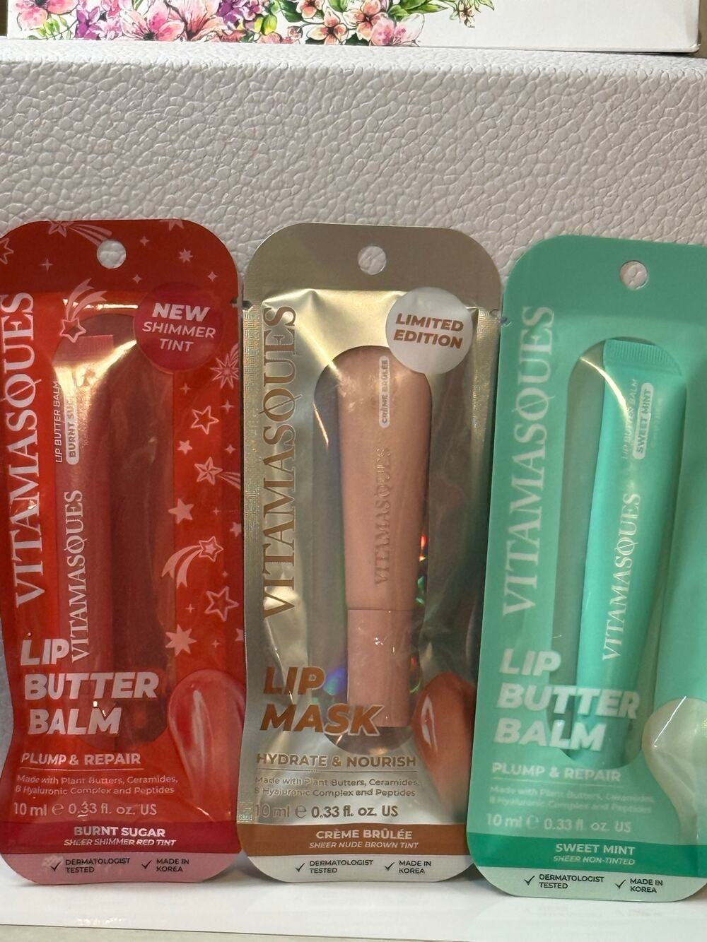 Vitamasques 3 Pc BUNDLE - 2 Lip Butter Balms & 1 Lip Mask - NEW SEALED